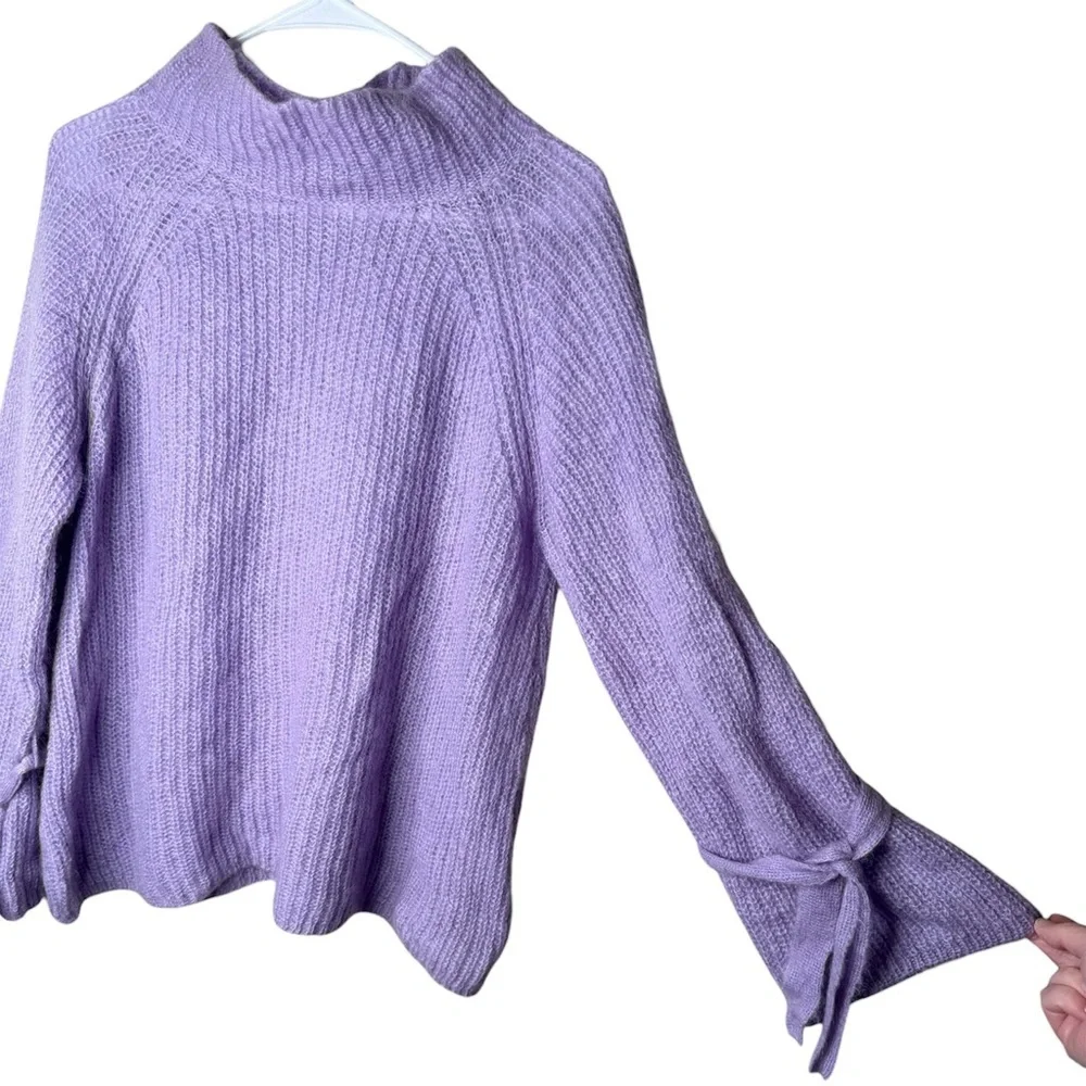 NAADAM Umbriel Turtleneck Sweater Lilac Purple Size Medium Revolve Mohair Blend
